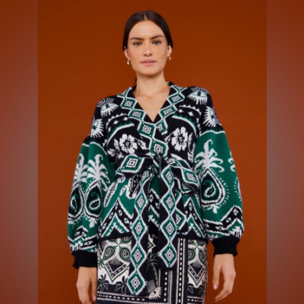 Farm Rio Mystic Scarf Cardigan